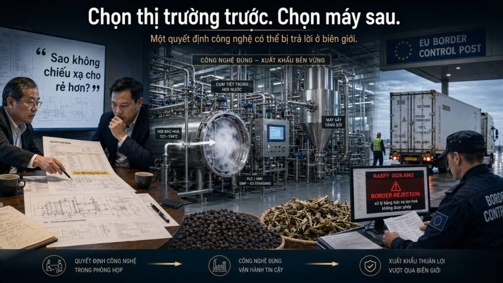 Sáu lần tôi nghe cùng một câu hỏi về cụm tiệt trùng hơi nước