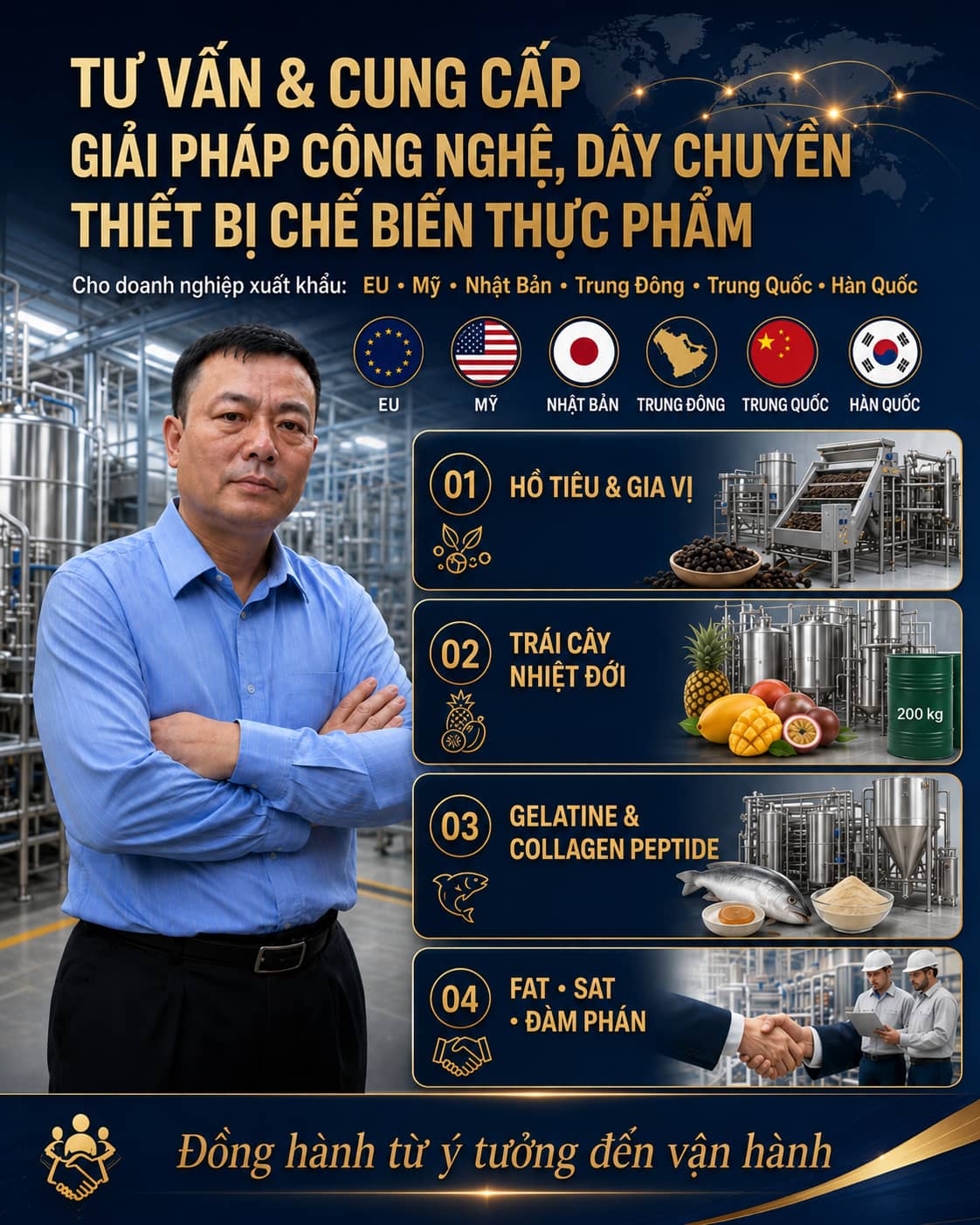 ANH THAT cua Giam doc tai mot nha may: ao bao ho hoac non cong truong, dung canh thiet bi.