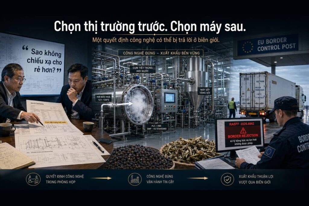 Sáu lần tôi nghe cùng một câu hỏi về cụm tiệt trùng hơi nước