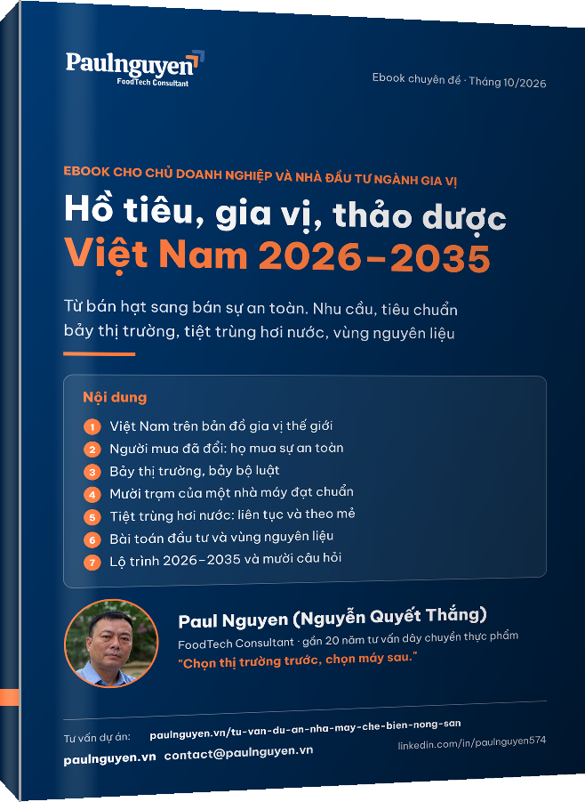 Bìa ebook Hồ tiêu, gia vị, thảo dược Việt Nam 2026–2035