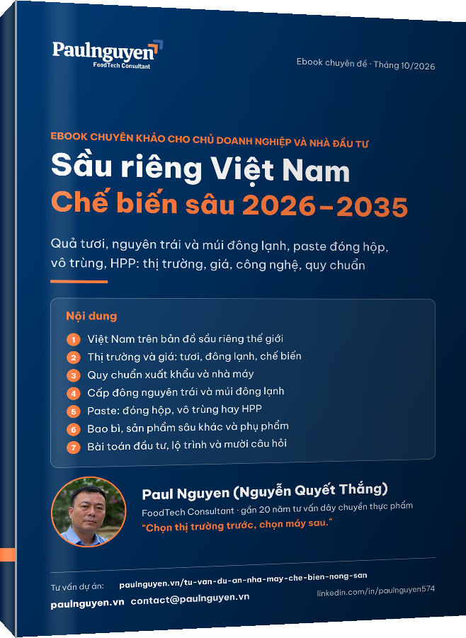 Bìa ebook Sầu riêng Việt Nam: chế biến sâu 2026–2035